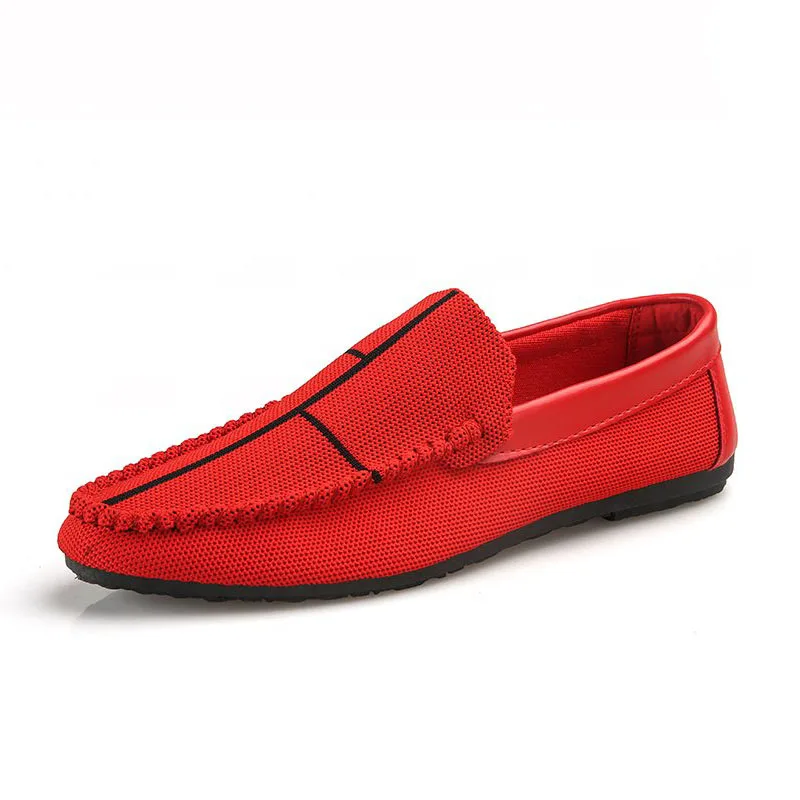 RizaBina Simple Men Casual Shoes Slip On Flats Lazy Soft Breathable Daily Driving Male Footwear Size 39-44 | Обувь