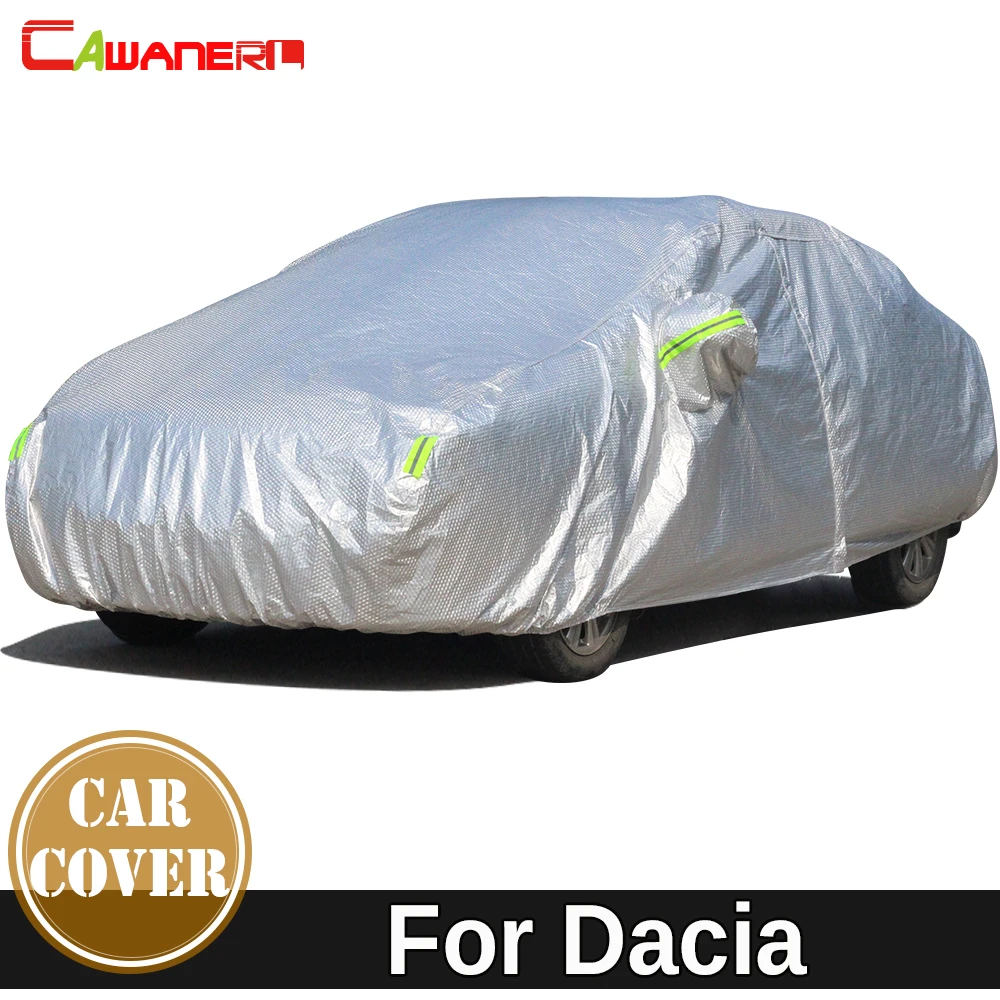 Cawanerl Cotton Car Cover Sun Rain Snow Hail Resistant Cover Waterproof For Dacia Dokker Duster Lodgy Logan Nova Sandero Solenza