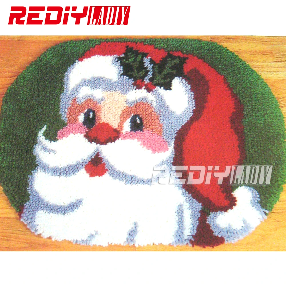 Новый набор крючков с защелкой акриловая пряжа вышивка сделай сам ковер Санта