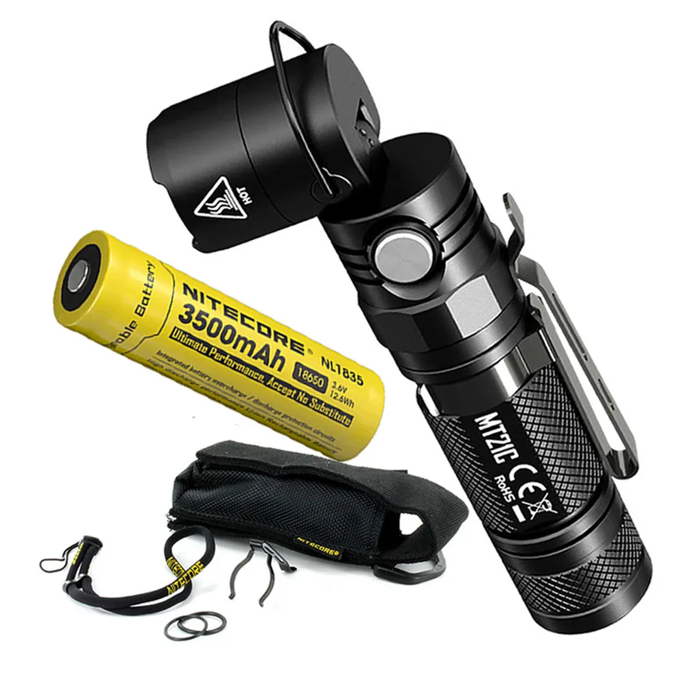 NITECORE MT21C Multi-functional Flashlight XP-L HD V6 LED max 1000 lumen beam throw 184 meter 90 degress Adjustable torch | Лампы и