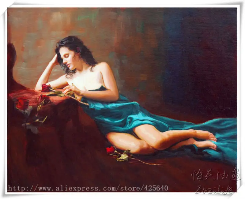 

Lovers nude oil painting Sexy wall art oil painting Nude women Oil painting on canvas hight Quality Hand-painted Painting 29