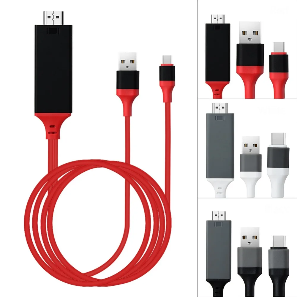 USB 3 1 Тип C к HDMI кабель адаптер конвертер Ультра HD 1080P Зарядка для Samsung Galaxy S9/S8/Note 9