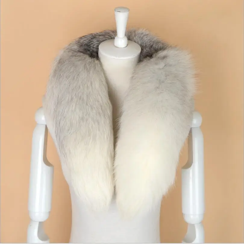 winter scarves women 2018 scarf for men male of real fox fur tail collar luxury cosplay party costume 7 colors S219 |