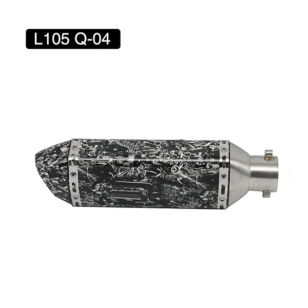 Q-04 ZS Racing 51 мм Впускной модифицированный Akrapovic мотоцикл глушитель трубы для 50cc-1000cc Escape Moto gsr 600 msx 125 nc750x - Цвет: Q-04