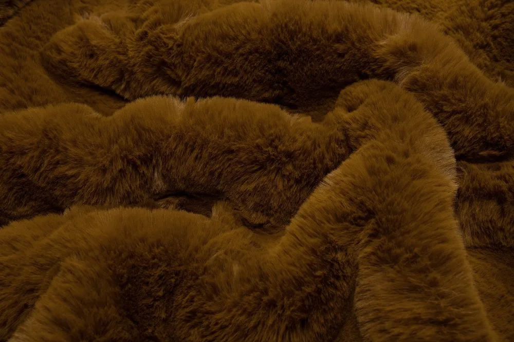 Мужское длинное пальто с искусственным кроличьим мехом Толстая куртка капюшоном