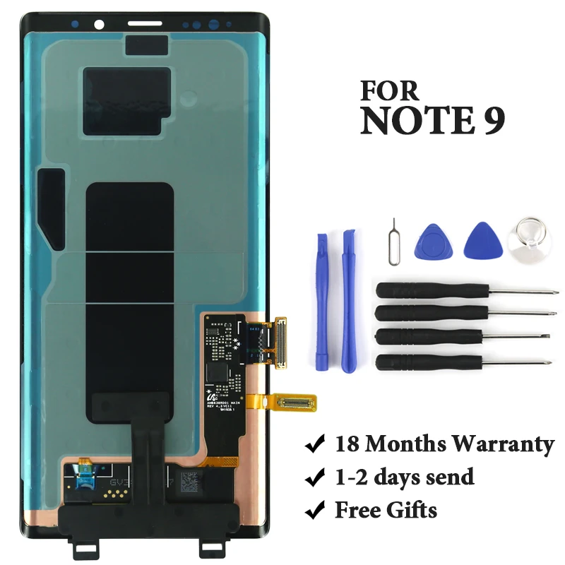 

Лучшее качество для Note 9 lcd для N960 N950F N960D N960DS дисплей 100% тест хорошее качество мобильный телефон в сборе Замена
