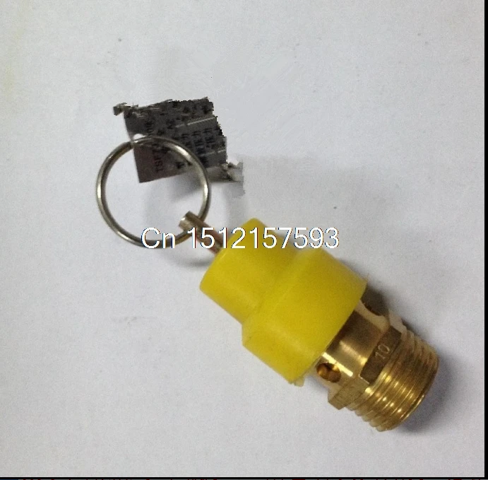 Воздушный компрессор BSPT резьбовой клапан сброса давления желтое золото 1 шт. 1/8