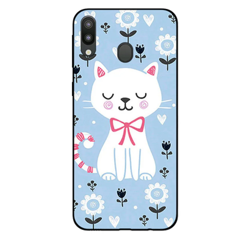 Lovely Painted Cartoon Shell Back Cover For Samsung Galaxy M20 Soft Silicone Phone Case GalaxyM20 M205F Cases | Мобильные телефоны
