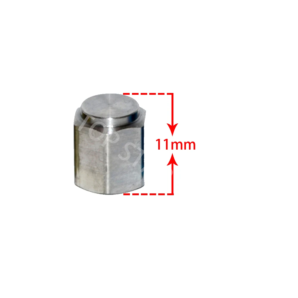 

6 PCS Motorcycle Titanium Gas Nozzle Covers Valve Tire Dust Cover Leak American Cap AV Valve