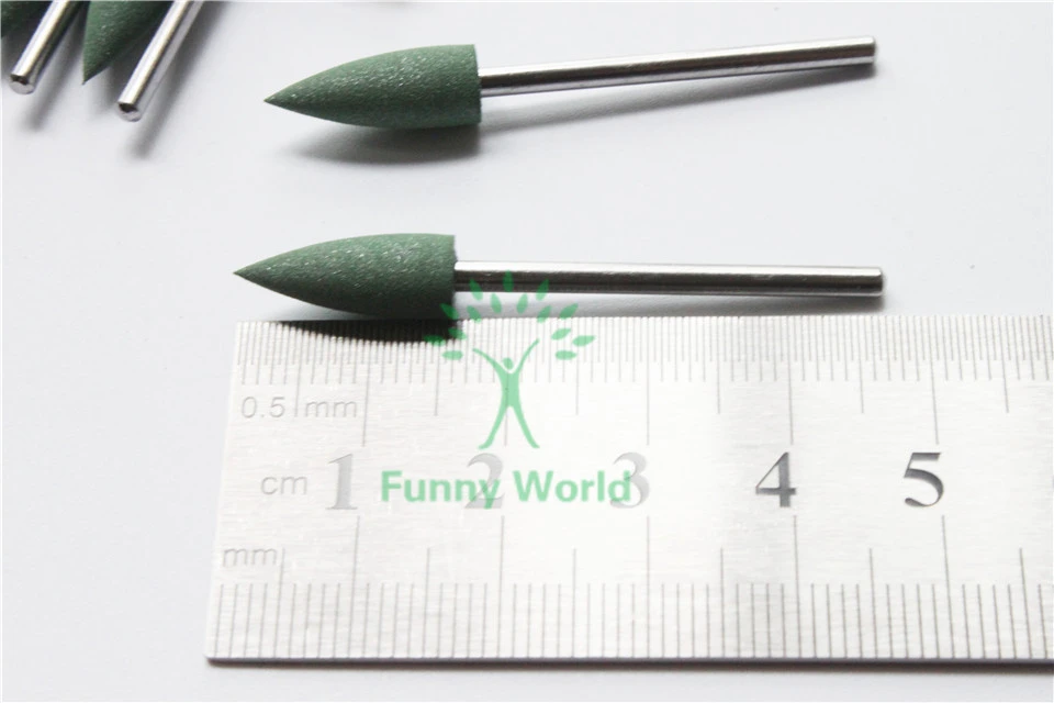 Стоматологические изделия 10 шт. зубные зеленые полировальные силиконовые