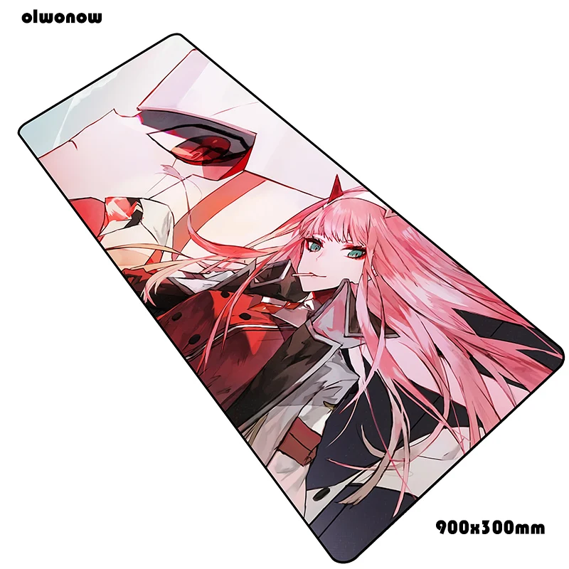 Коврик для мыши darling in the franxx, 90x30 см, коврик для мыши, восхитительный, лучший игровой коврик для мыши, геймер, крутой коврик для мыши s, клавиатура, ПК, коврик