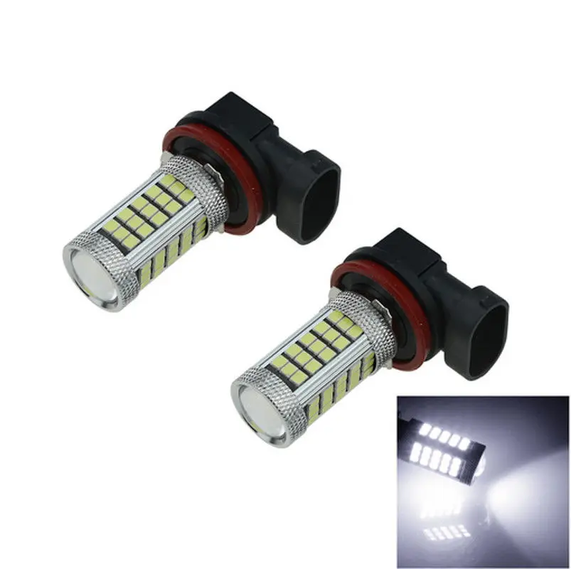 2X 30 Вт 63-SMD H8 H9 H11 2835 Светодиодный светильник s светодиодный проектор головной