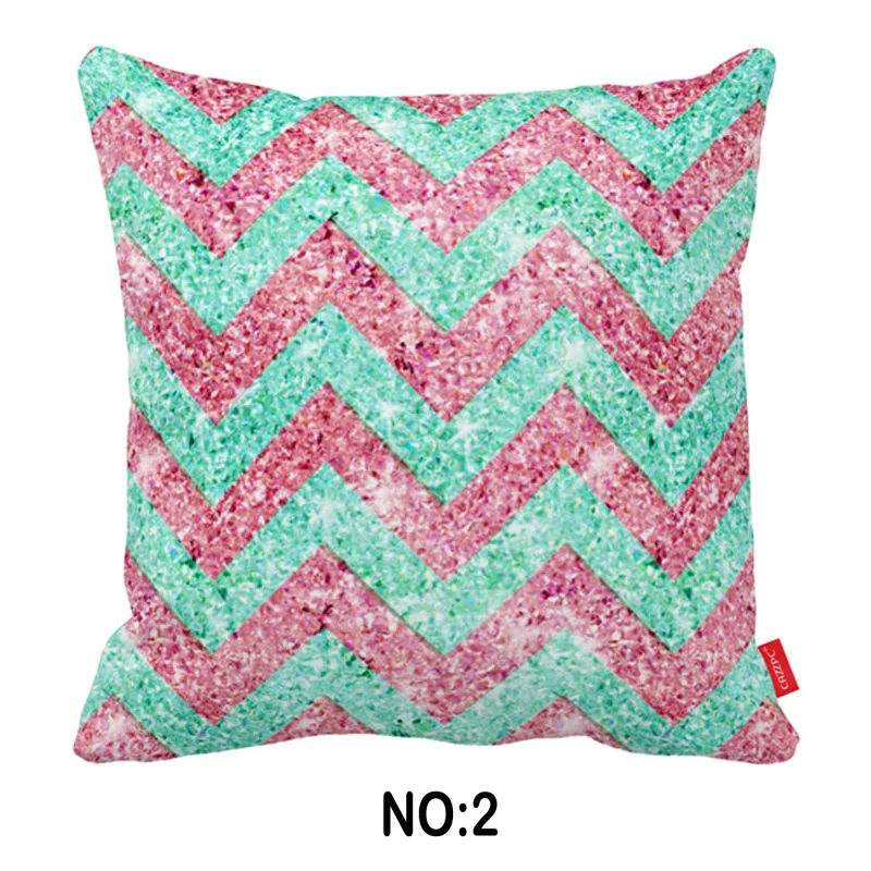 Зеленый Розовый Бирюзовый Блеск шеврон с принтом автомобиля декоративные Пледы