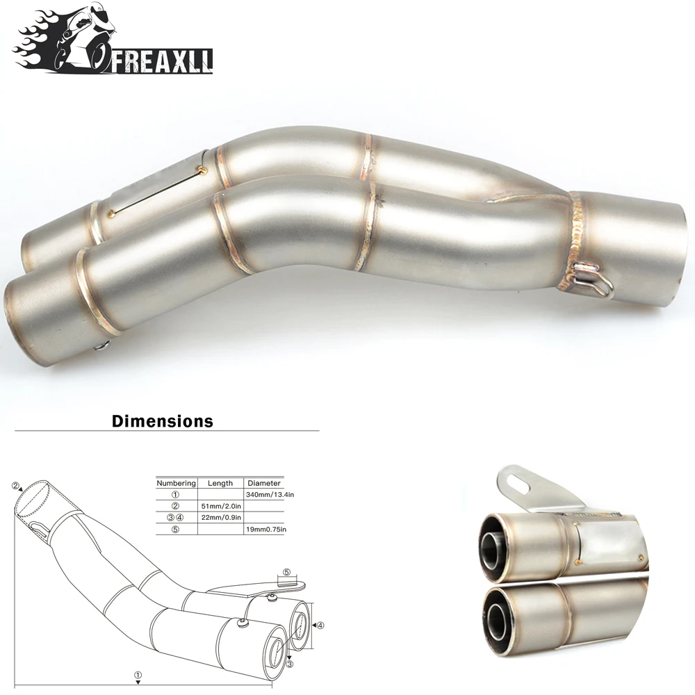 Универсальный мотоциклетный двойной глушитель выхлопной трубы 36 51 мм для