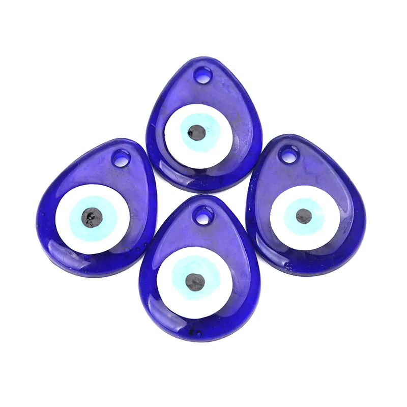 1pc 49*38*7mm Evil eye glass pendent necklace jewelry accessories fashion handmade findings components | Украшения и аксессуары