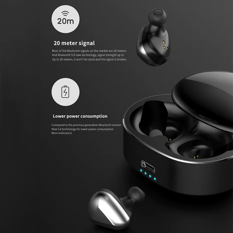 Беспроводные наушники TWS Наушники Hi Fi 6D стерео Bluetooth спортивные игровая гарнитура