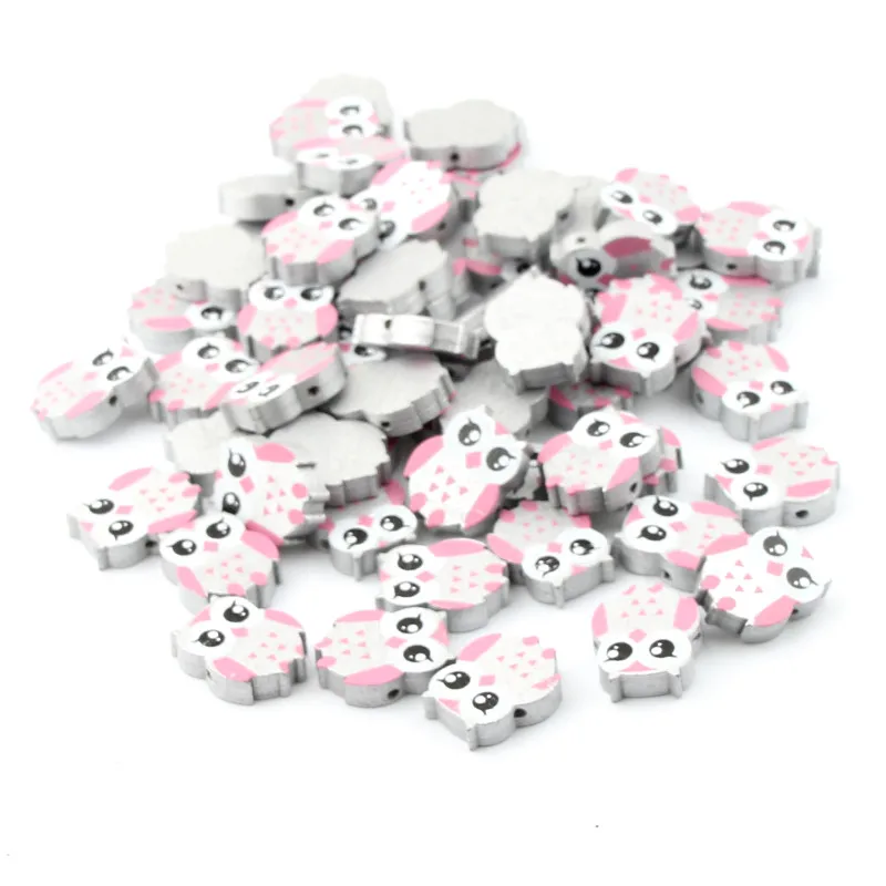 50 шт. деревянные бусины в виде совы|beads spacers beads|beads for jewelry makingspacer beads |