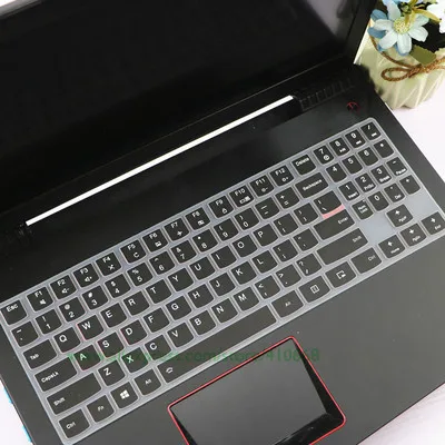 Black Силиконовая клавиатура защитная оболочка покрытие для lenovo Легион R720 R730 Y520 Y720 Y7000 Y7000P Y540 Y9000K 15,6 ''/Y730 Y740 17,3'' - Цвет: Black