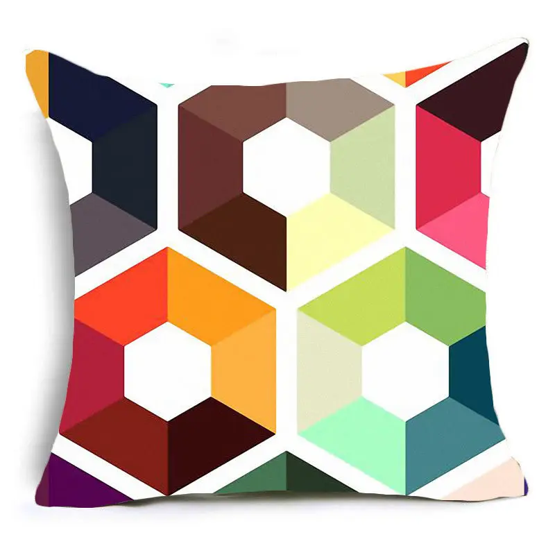 Monily скандинавские красочные геометрические льняные наволочки для спальни