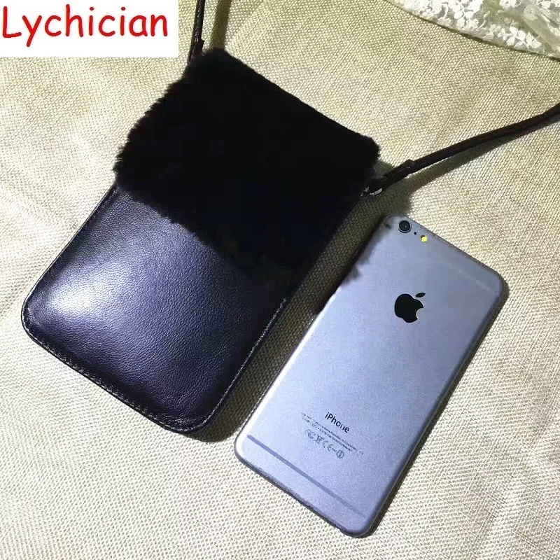 Женские сумки через плечо из натуральной овчины мини с мехом|mini handbag|shoulder bagsgeniune