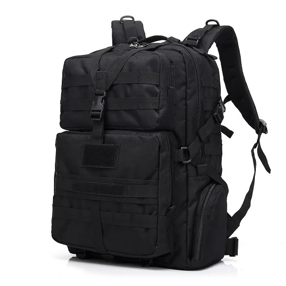 Black Военная Тактическая Сумка камуфляж армейский Molle Рюкзаки рюкзаки наружные сумки штурмовой пакет походный Кемпинг Треккинг Охота - Цвет: Black