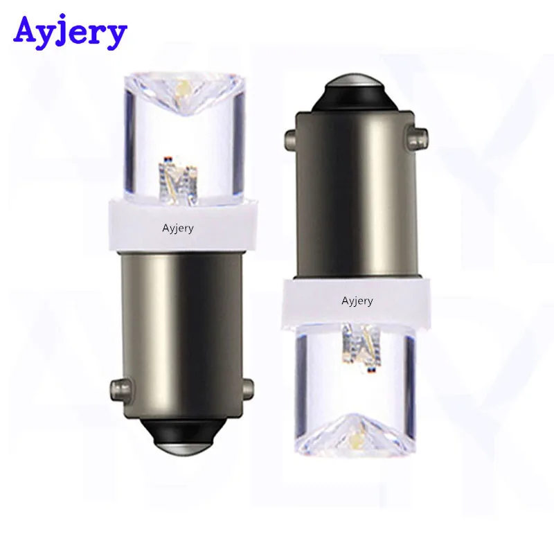 AYJERY 10 шт. BA9S T4W T11 1 светодиодный автомобильный светильник смешанных цветов 12 В DC
