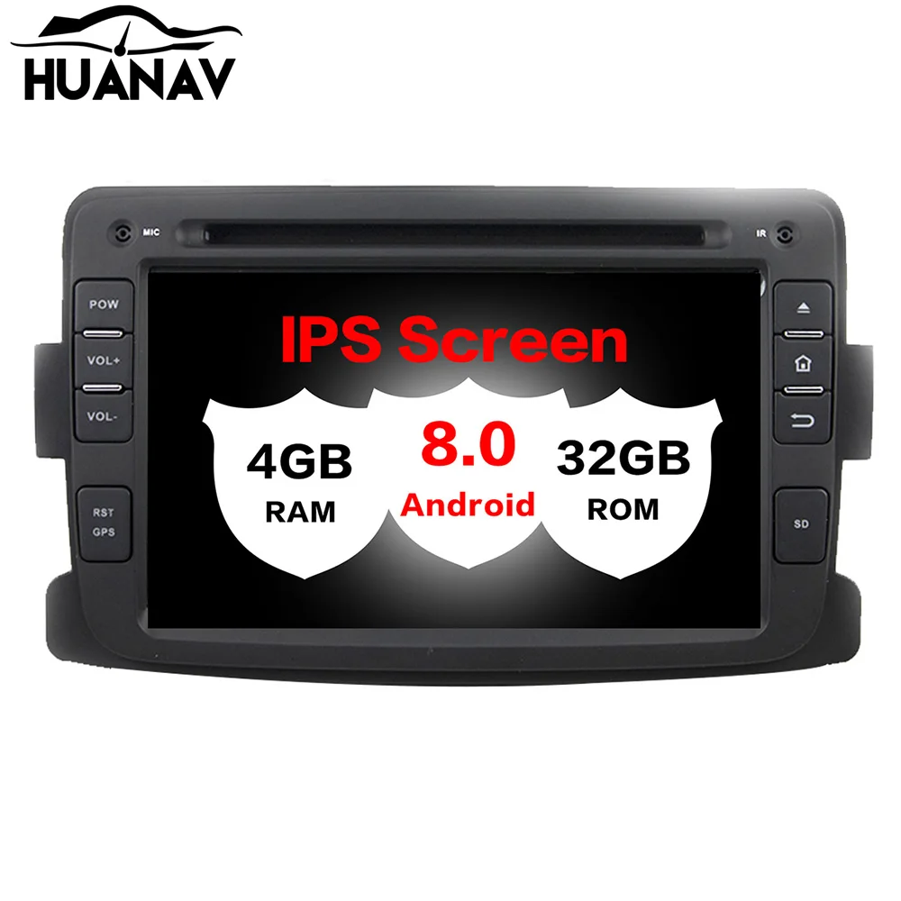 Автомобильный DVD-плеер Android 8 0 с GPS-навигацией для Renault Duster 2012 2013 автомагнитола