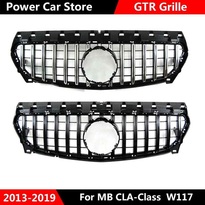 GTR Стиль автомобилей Передняя решетка гриль для Mercedes Benz W117 CLA180 CLA200 CLA250 CLA260 CLA45 Для AMG 2013-/