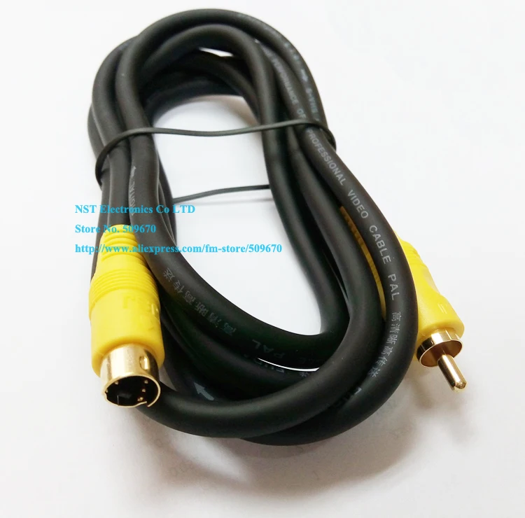 3 м Высокое качество 4N OFC позолоченный RCA штекер 4Pin S-Video AV видео разъем