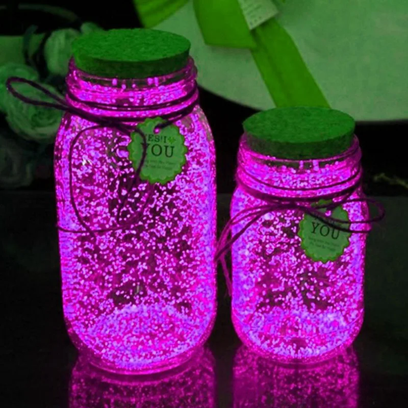10 г Светящиеся вечерние DIY яркие светится в темноте краски звезда Желая бутылка без излучения флуоресцентная пудра Блеск Романтика