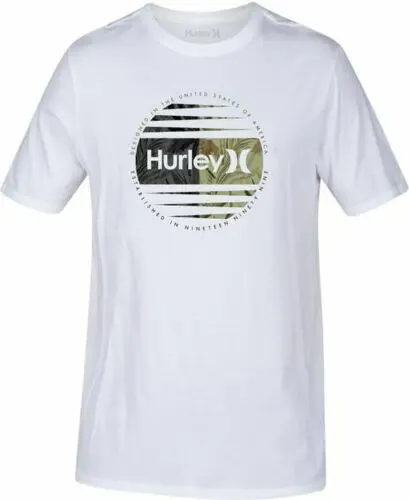 Мужская футболка с графическим принтом Hurley 100% хлопок мужской тренд 2019|Мужские