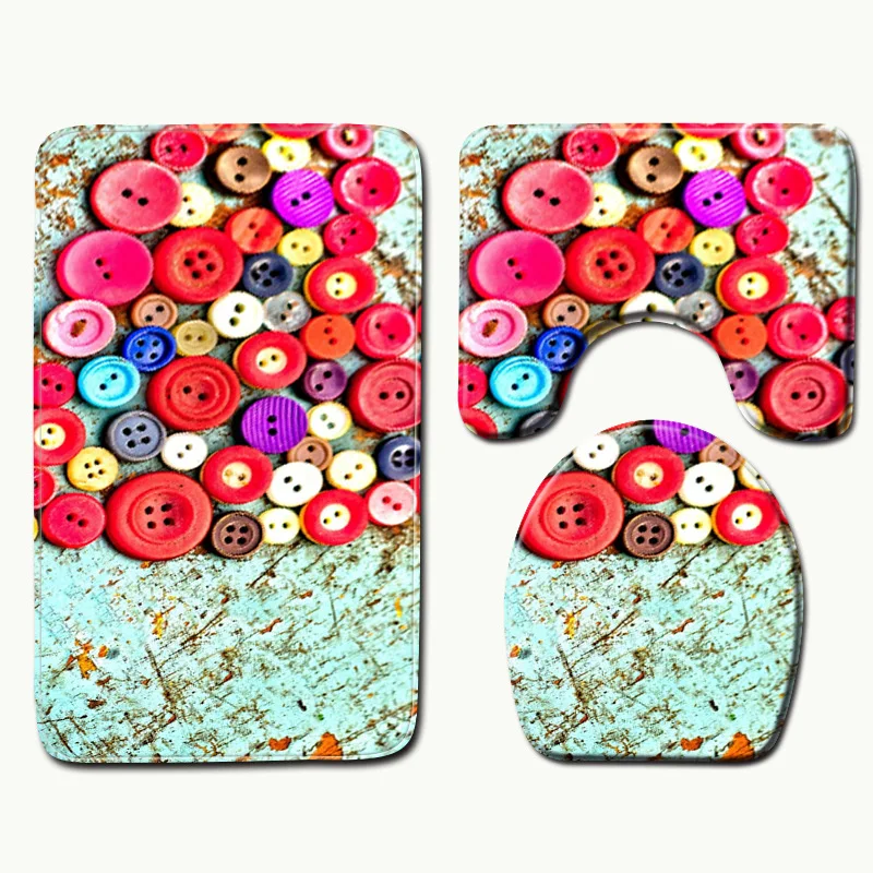 Zeegle 3 шт. Ванная комната коврик комплект Лидер продаж батарея ковры для Комната Non