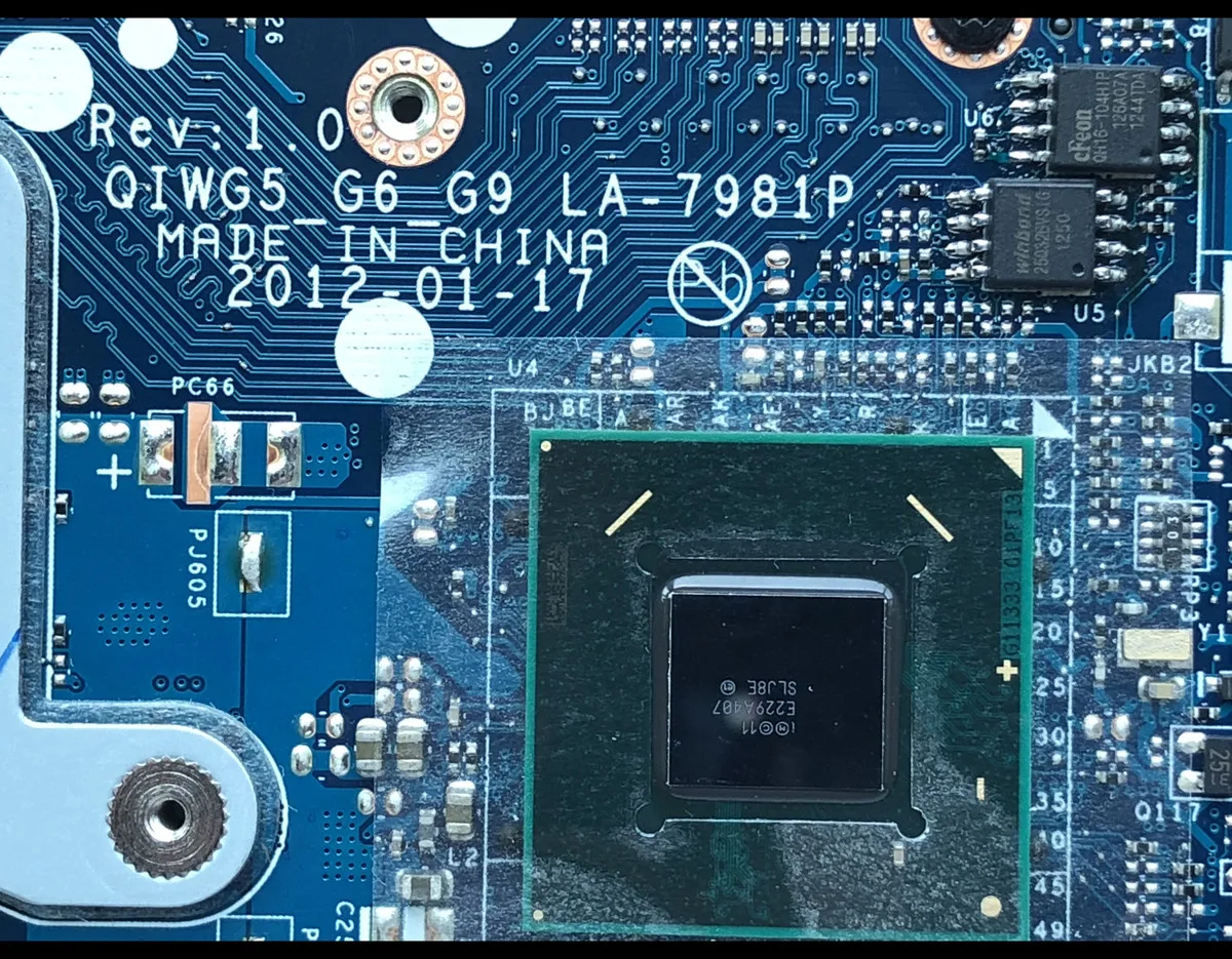 Высокое качество QIWG5-G6-G9 LA-7981P для lenovo Ideapad G580 Материнская плата ноутбука HM76 PGA989 DDR3 GT610M 1 ГБ полностью протестирована