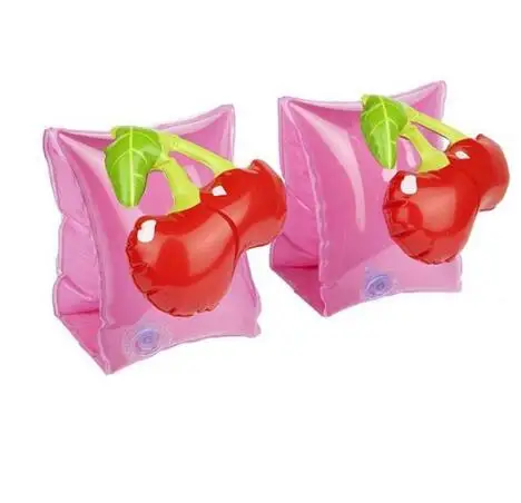 Cherry 1 пара, кольцо для плавания с фламинго, розовая надувная пляжная игрушка, детская одежда для плавания с рукавом, водные игры - Цвет: Cherry