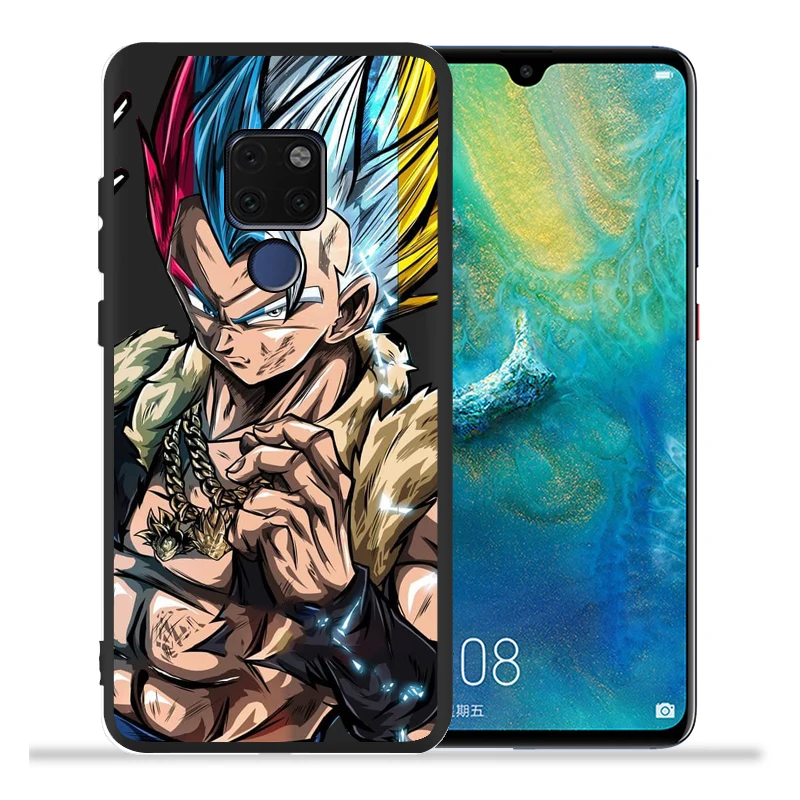 Dragon Ball Супер Саян Гоку Вегета Роскошный чехол для принципиально huawei коврики 20 Lite Pro 9 10 Nova3 Nova3i Etui