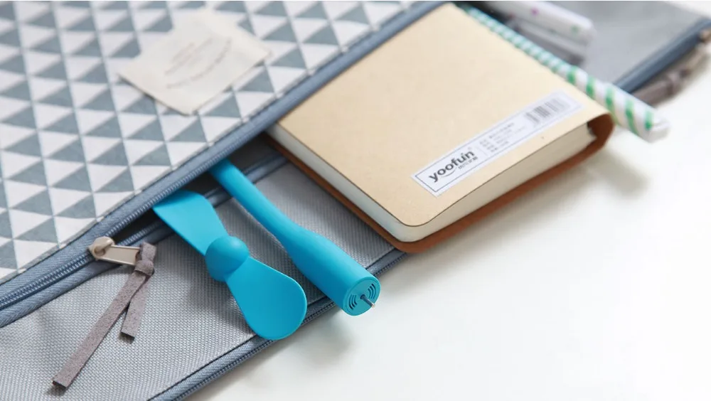 Xiaomi Mijia Гибкая usb-лампа USB портативный мини-вентилятор для банка питания, ноутбука, ноутбука и компьютера энергосбережения