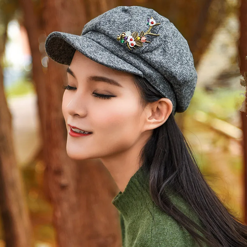 Yanting, броши в виде рога оленя для женщин, медный сплав, в форме листа, в виде ракушки, цветок, брошь ручной работы, винтажные Броши для женщин, подарок 070