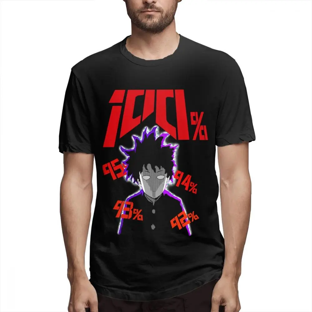 100% Mob Psycho (милый чудак) Футболка 3D принт с круглым вырезом отличного качества S-6XL
