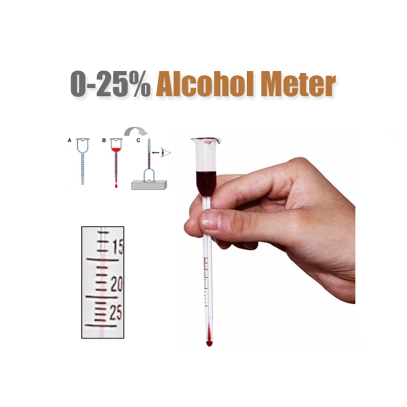 Arshen удобный стеклянный шейкер для вина 0 25 градусов спиртовой измеритель Vinometer