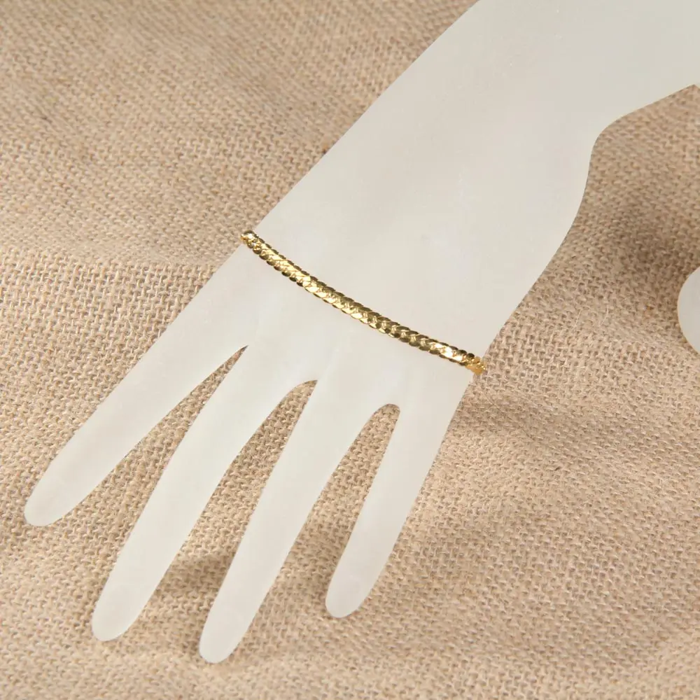 Роскошные мужчины женщины позолоченный ну вечеринку цепи браслет подарка