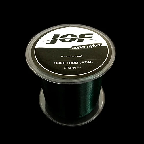 500 м JOF сильная нейлоновая леска 5LB-30LB 7 цветов японская Моноволокно для ловли карпа - Цвет: Green