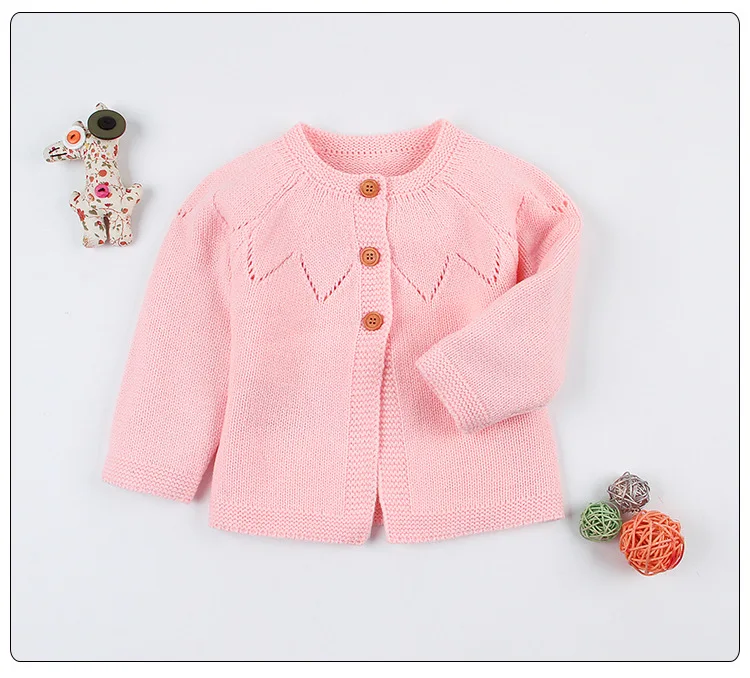 

Baby Sweater For Girls Autumn Knitted Baby Girls Jacket and Coat Newborn Baby Girls Cardigan Coat Cotton Baby Girls Pullover