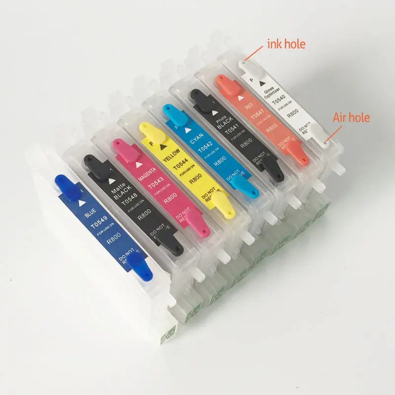 Многоразовый картридж альтернатива для EPSON R800 R1800 с чипом автоматического сброса