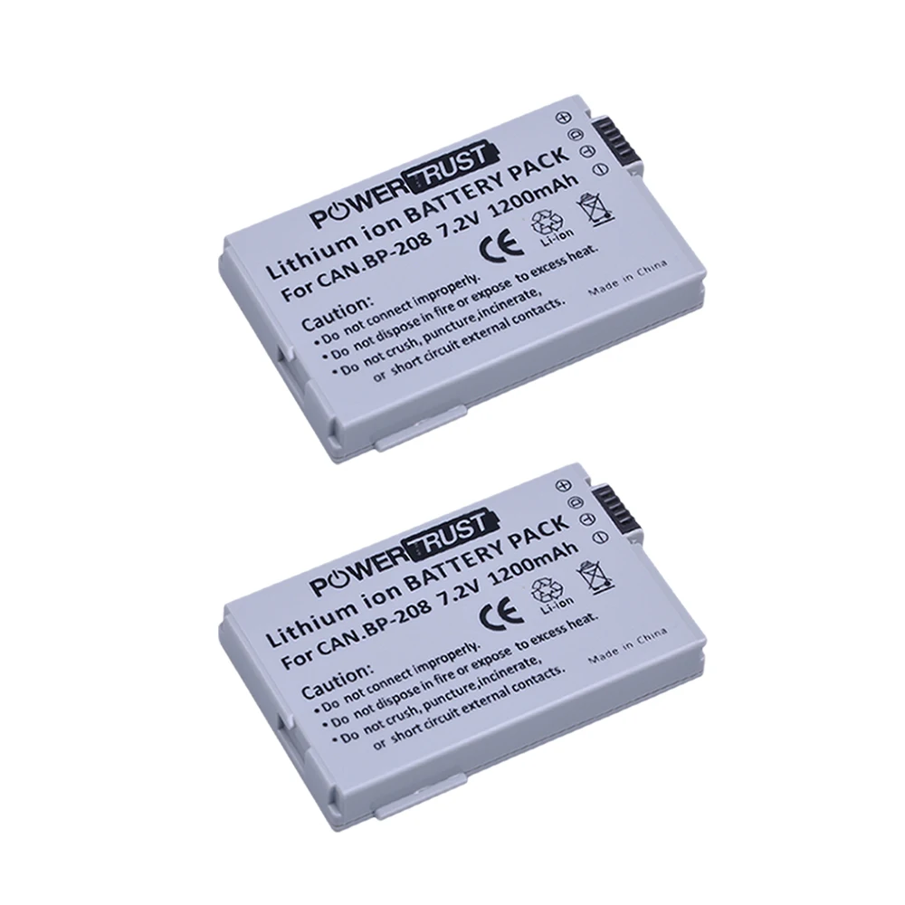 2 шт. Аккумулятор для камеры Canon DC10 DC19 DC20 DC21 DC22 DC40 DC50 DC51 DC95 DC100 DC200 DC201 DC210 |