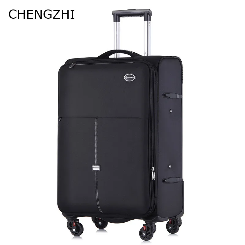 

CHENGZHI Модный деловой водонепроницаемый нейлоновый чемодан на колесиках для мужчин и женщин, 20 дюймов, 24 дюйма