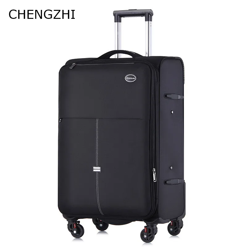 CHENGZHI Модный деловой водонепроницаемый нейлоновый чемодан на колесиках для