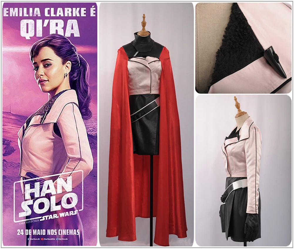 Костюм для косплея Qi'ra из нового фильма Звёздные войны пикантный жакет с V