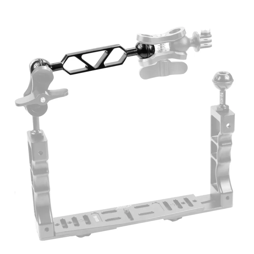 Светильник для дайвинга с шаровой головкой и зажимом бабочкой GoPro Hero 7 6 5 4 3 2