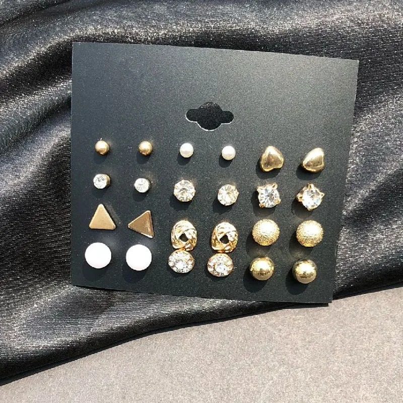 

Горячая Мода 12 пар/компл./женские модные ботинки, полусапожки, ботильоны с квадратным украшением в виде кристаллов Сердце, серьги со шпилько...