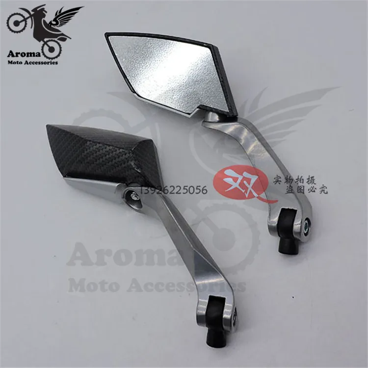 Зеркало заднего вида из углеродного волокна 10 мм 8 мм|mirror moto|motorbike side mirrormirrors 10mm |